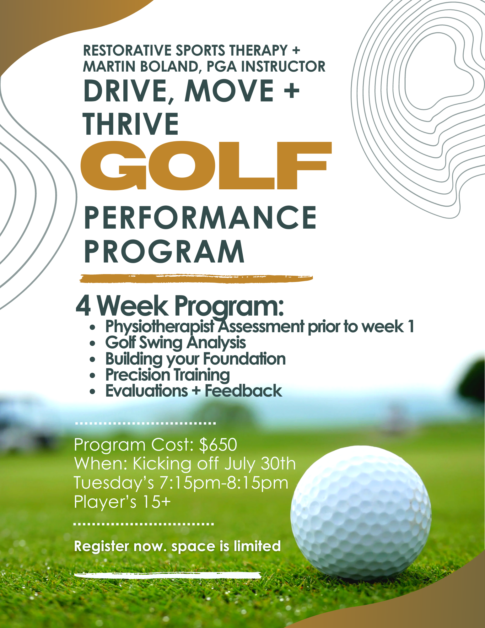 Golf Performance Program in Okotoks July 30, 2024