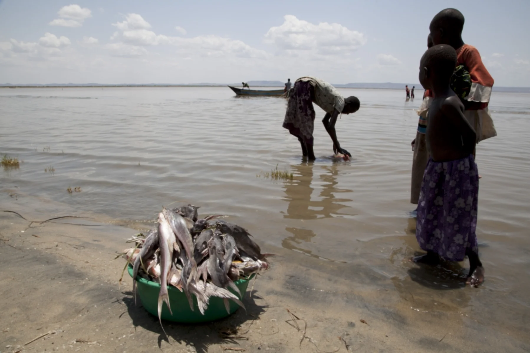 Fishermen at Lake Turkana © photograph by Jane Baldwin