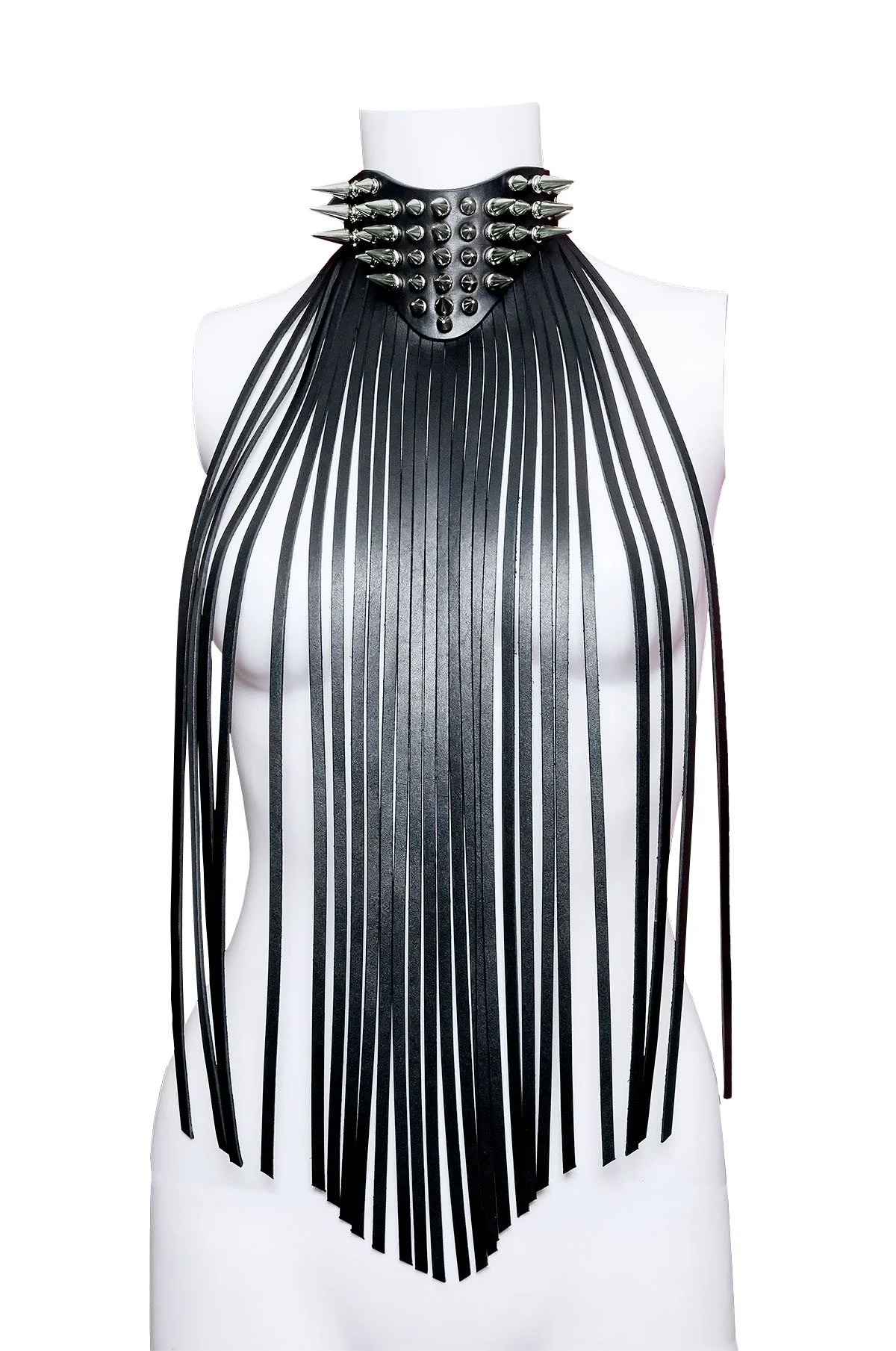 Spiked Fringe Collar