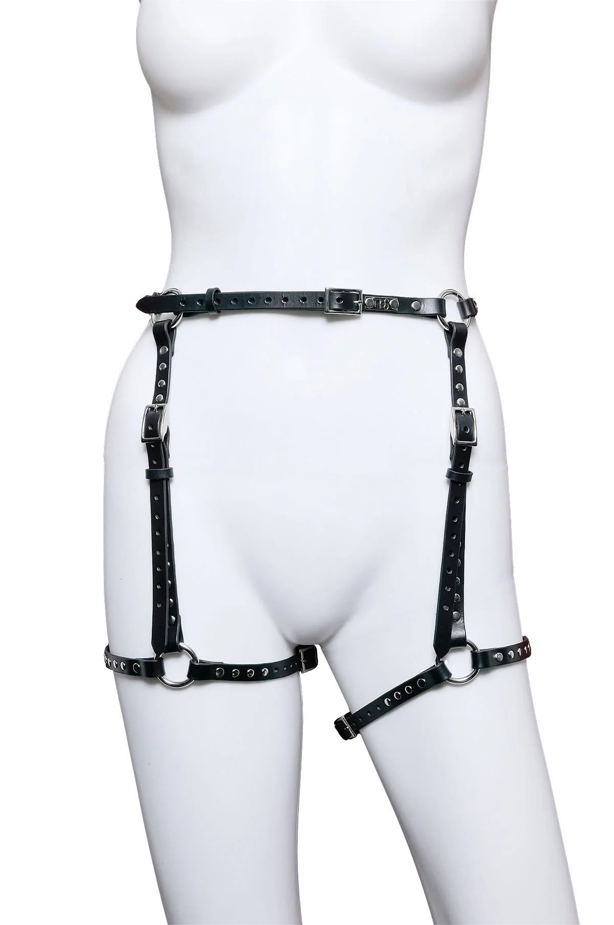 garter leather belt Black Faux Leather Garter Belt