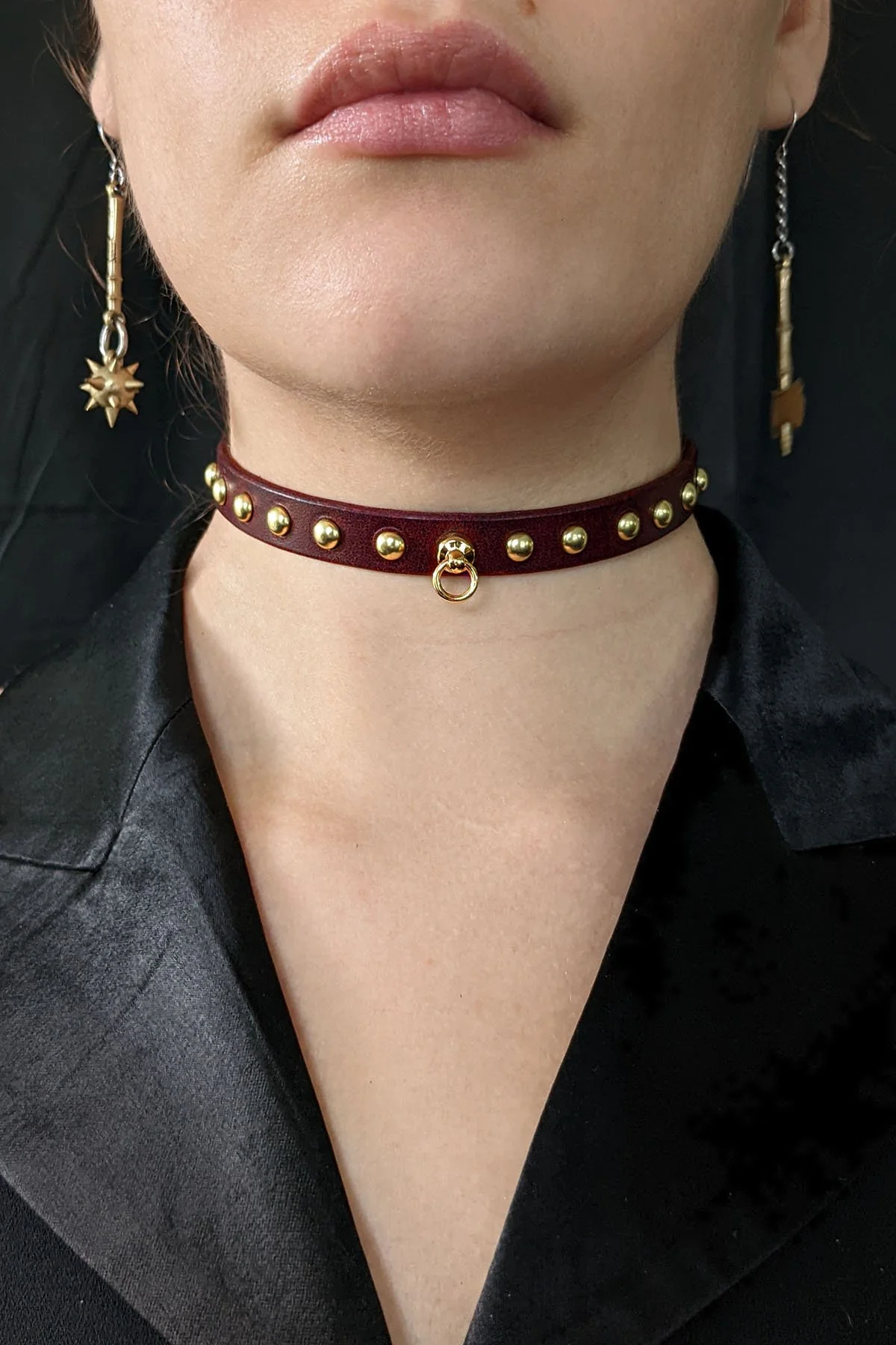 Cocoa Choker Burgundy