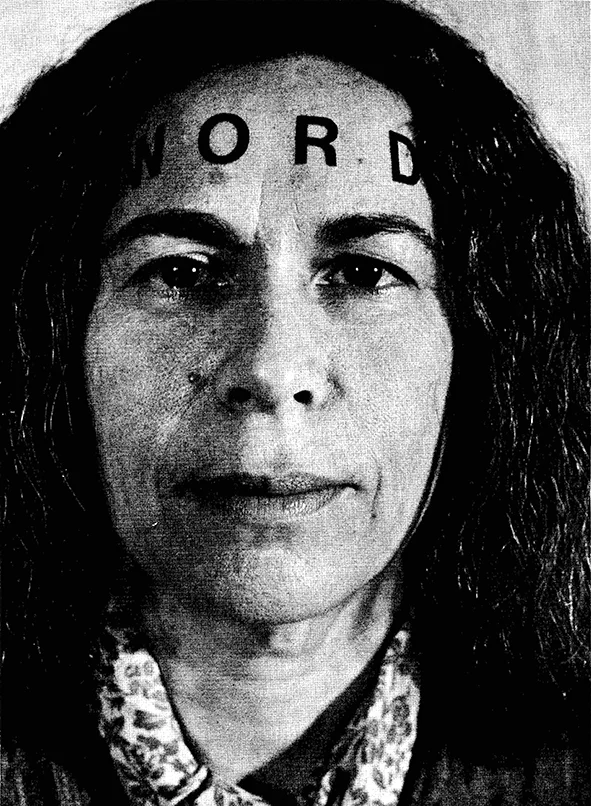 Hannah Weiner by Nelson Howe, c. 1975.