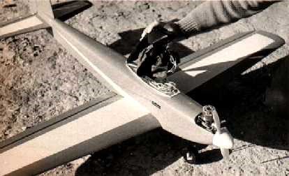 Reserve model at the Worlds. Note the parachute for emergency recovery.