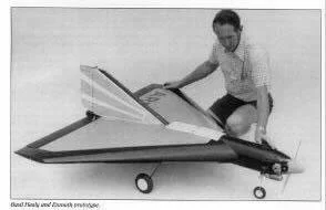A young Basil Healey with a De Havilland Enmoth.