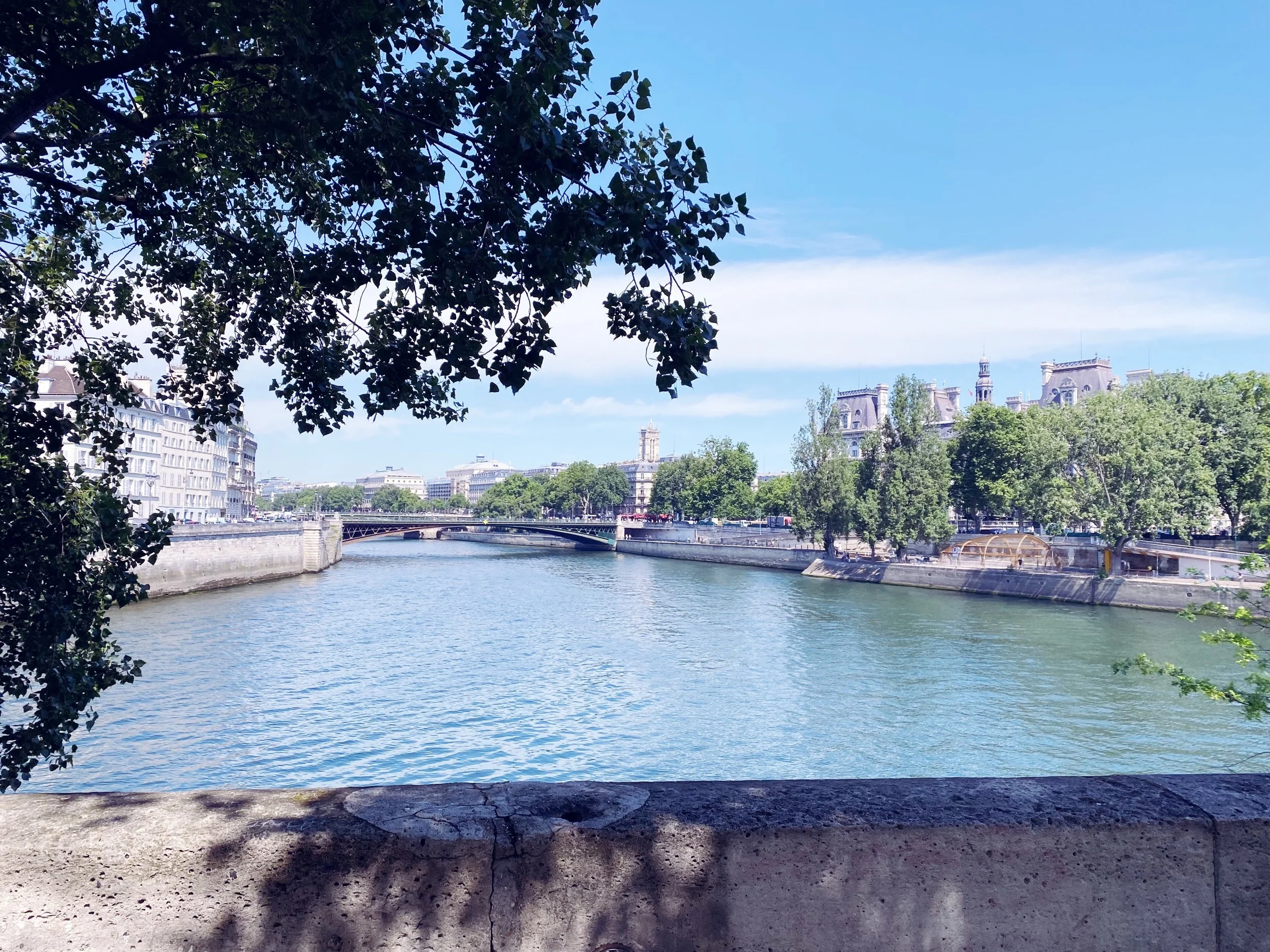 I sat along the river