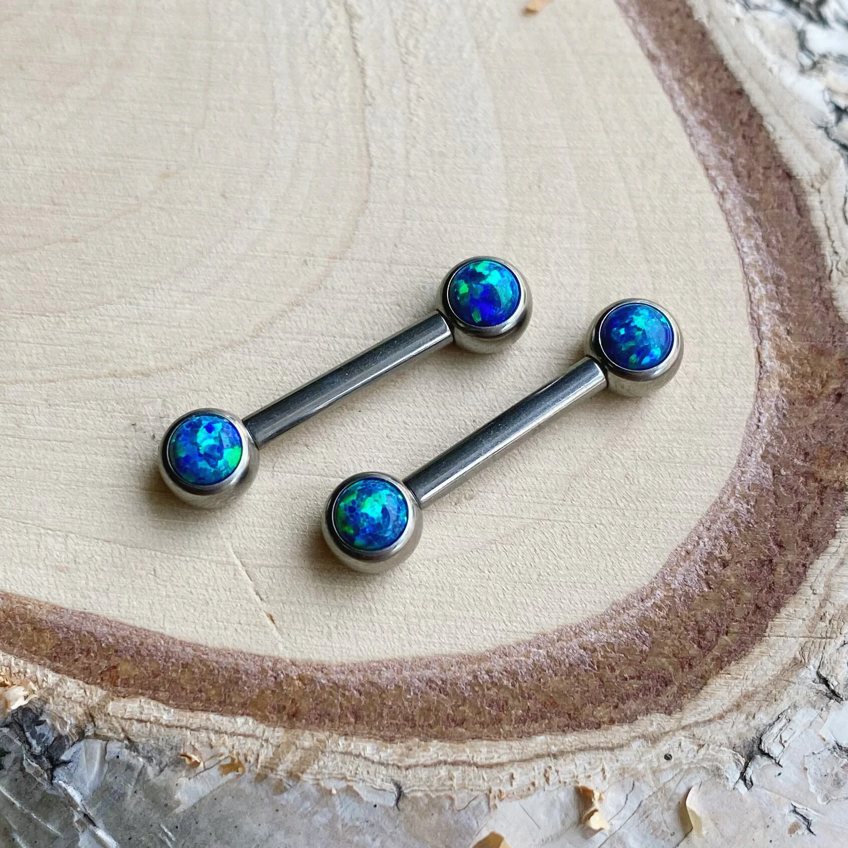 Blue Opal Bezel, Nipple Collection