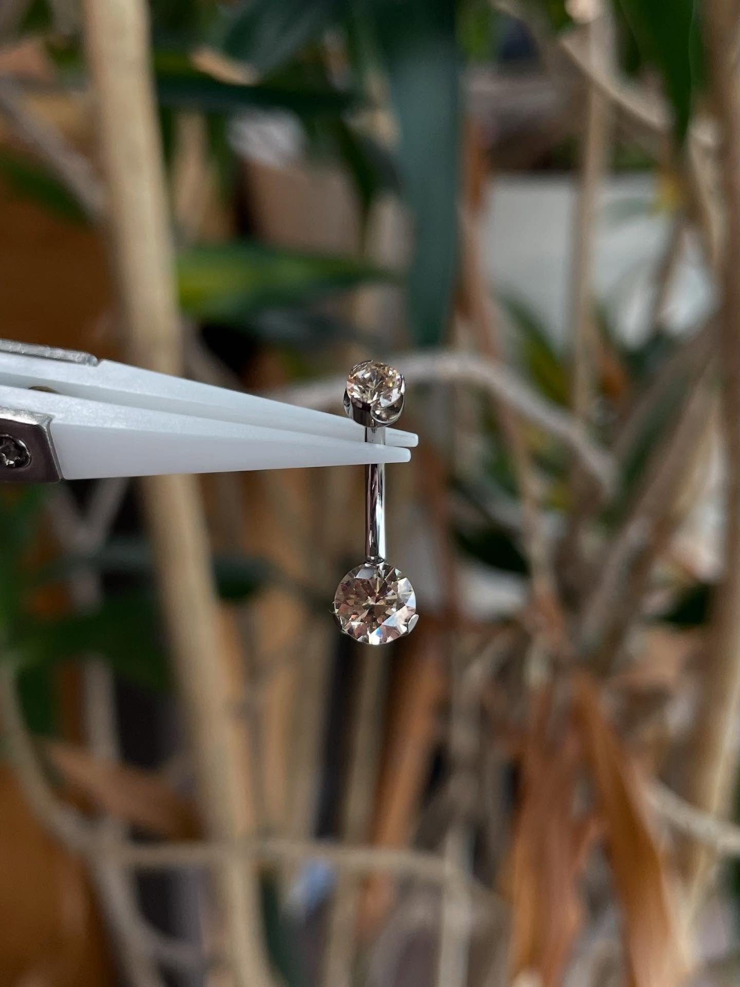 We are loving these navel curves from @anatometalinc - just a reminder that fresh piercings cannot be submerged in any body of water for a minimum of eight weeks, now is the perfect time to get that piercing you&rsquo;ve been thinking about before su