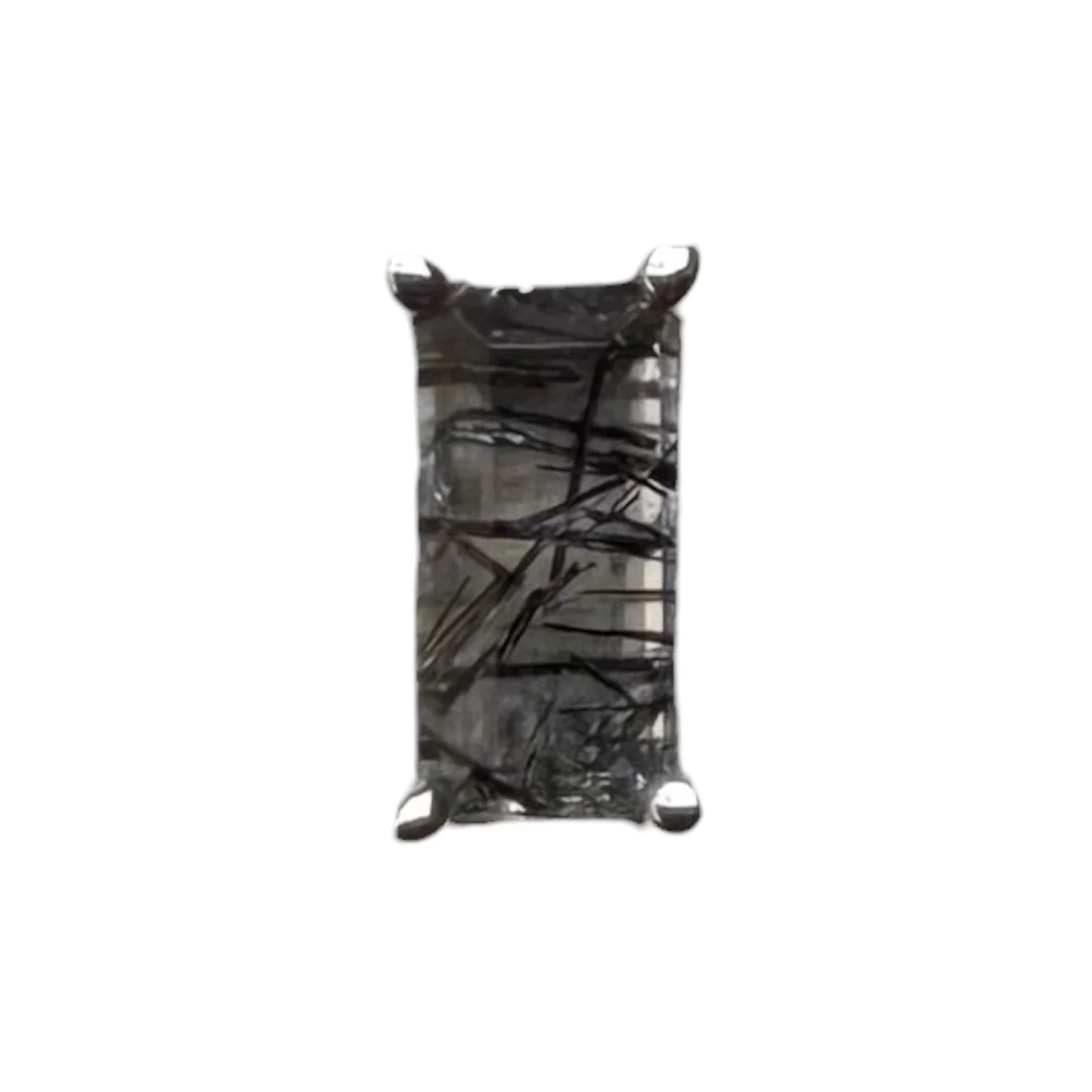 Baguette Prong, White Gold + Tourmilated Quartz