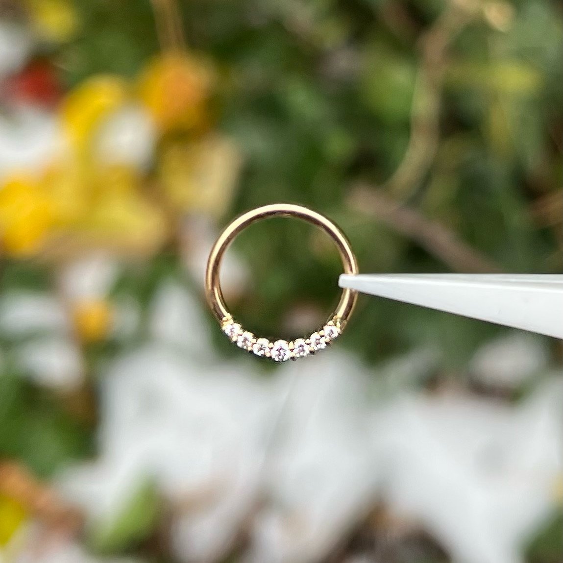 Audrey, Yellow Gold + CZ