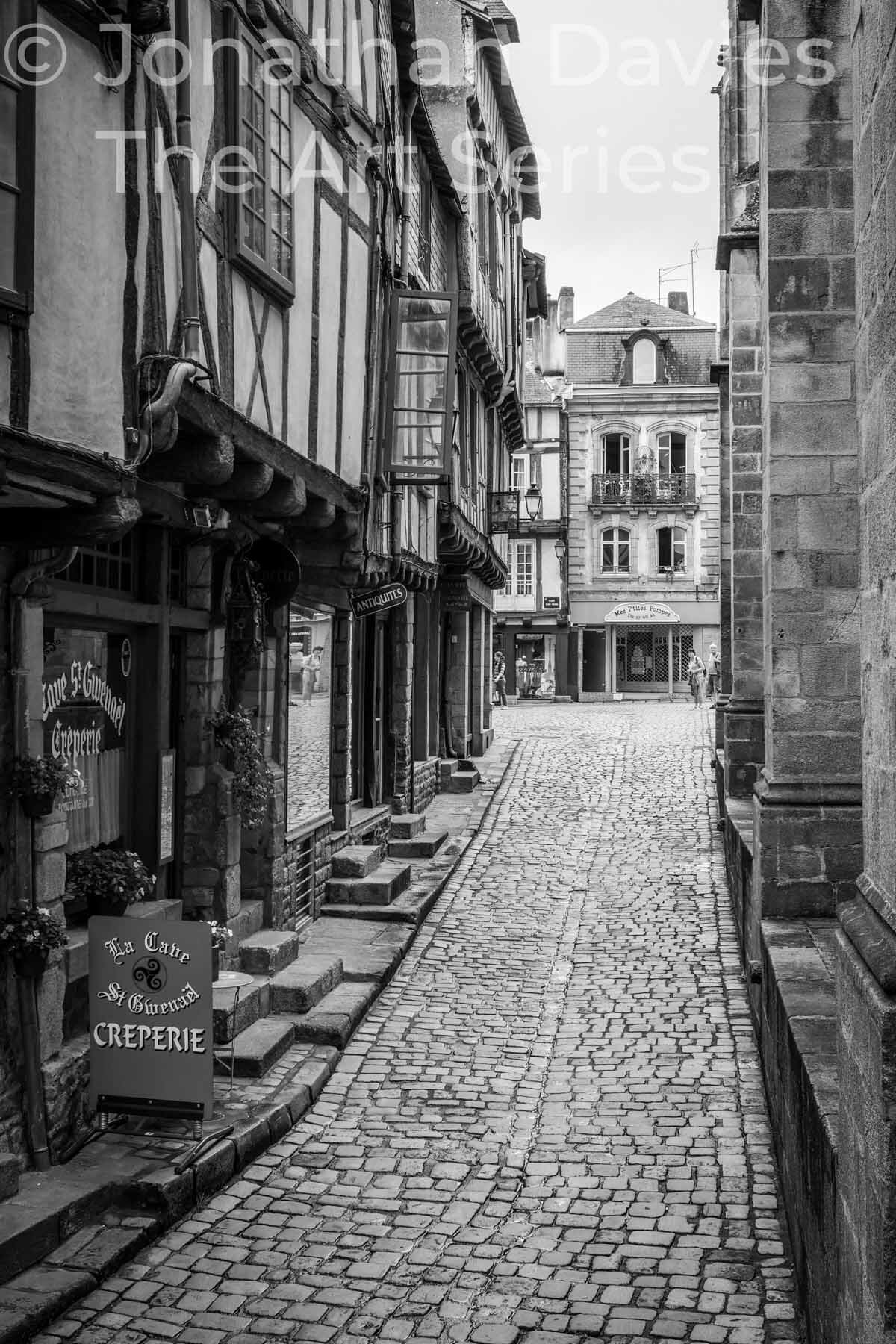 Up the cobbled street to the town square 