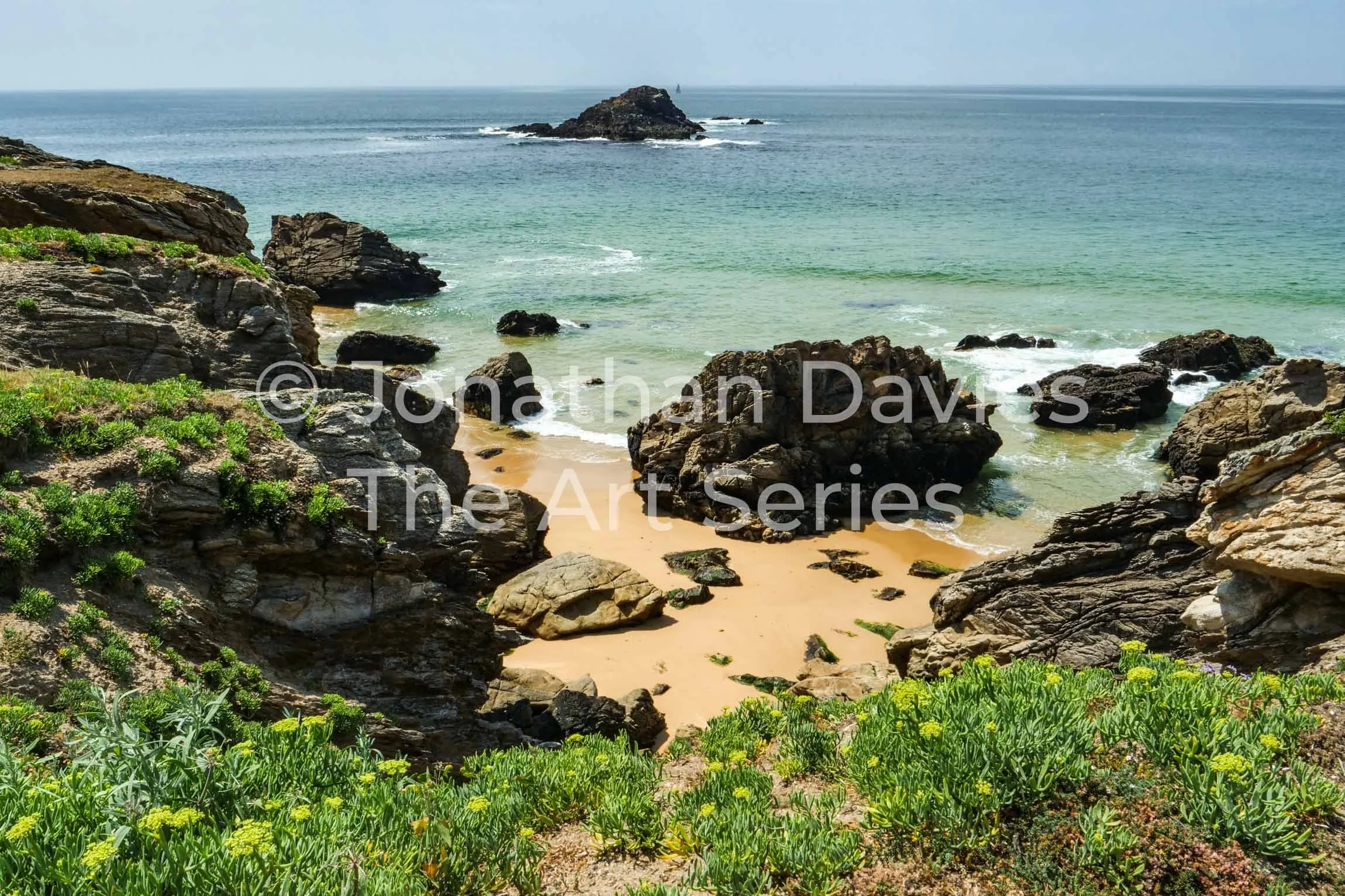 A secluded French beach