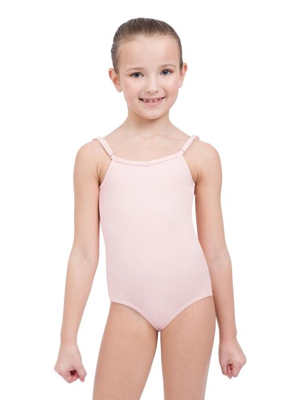 inhzoy Kids Girls Ballet Dance Nude Basic Camisole Adjustable Shoulder Straps Gymnastic Leotard 