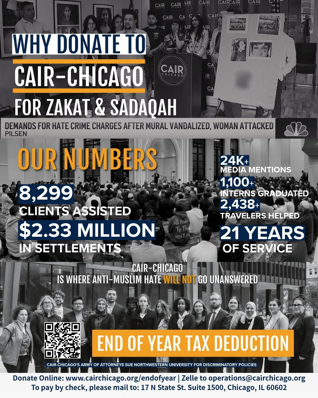 Our community is calling for help more than ever &mdash; and CAIR-Chicago is answering every single day! 📈

These numbers aren&rsquo;t just stats. They&rsquo;re families protected, rights defended, and lives changed &mdash; all because you support t