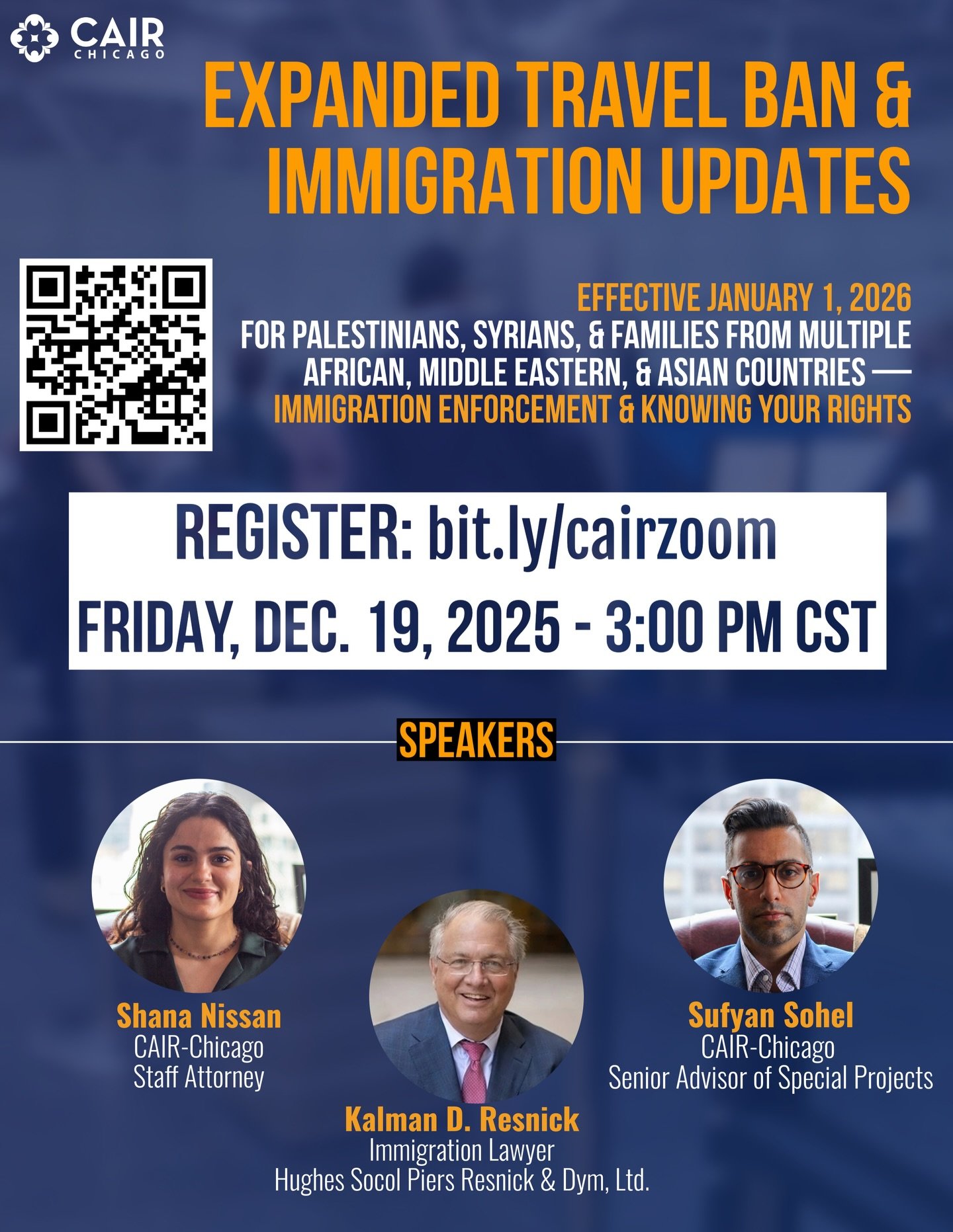 🚨 Expanded Travel Ban &amp; Immigration Updates 🚨

The Trump administration&rsquo;s new travel ban, effective Jan. 1, 2026, adds Palestinians, Syrians, and families from multiple African, Middle Eastern, and Asian countries to the list of fully or 