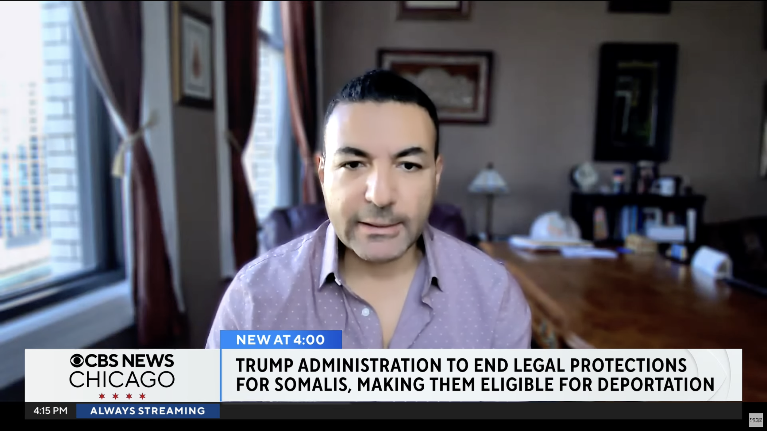 CBS News: Chicago organizations react to Trump admins ending of Temporary Protected Status for Somali community