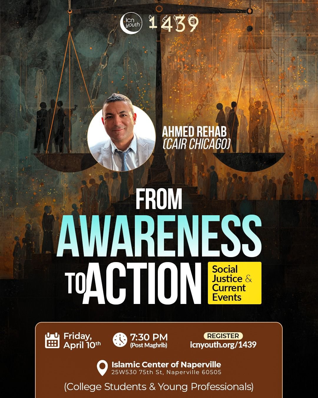 CAIR-Chicago Executive Director Ahmed Rehab to Speak at Community Event on Turning Awareness into Action