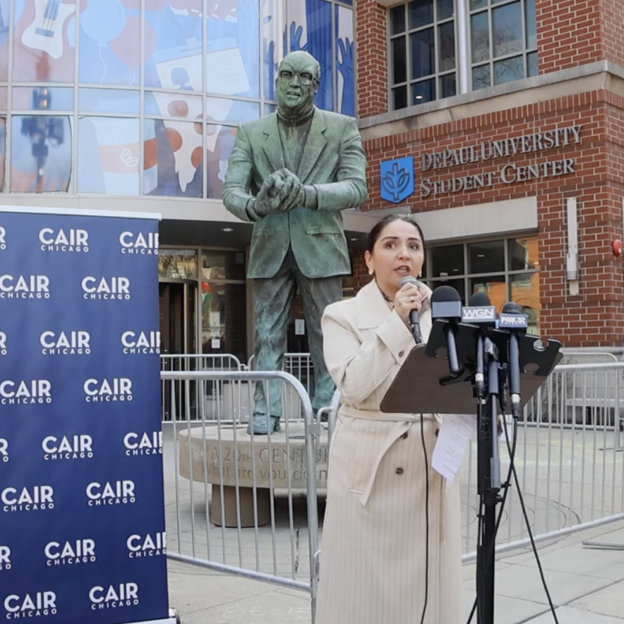 MEDIA DIGEST: CAIR-Chicago Holds Press Conference on IDHR Charges Filed on Behalf of Palestinian Students Alleging Discrimination by DePaul University
