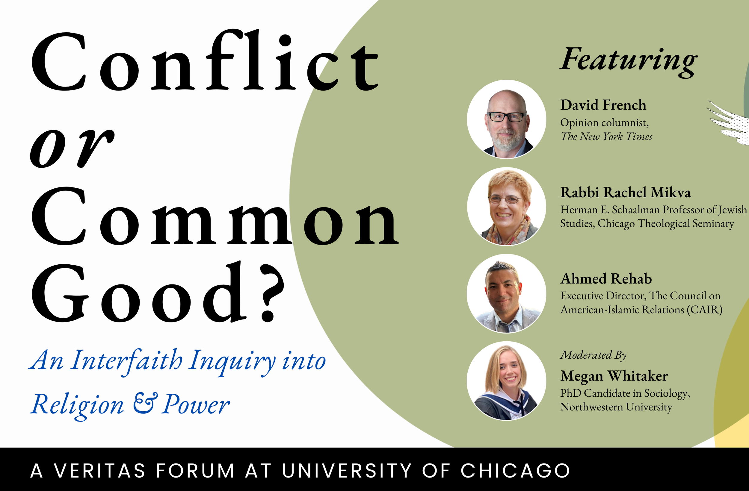 Register Now! Conflict or Common Good? Join CAIR-Chicago to Veritas Forum at University of Chicago