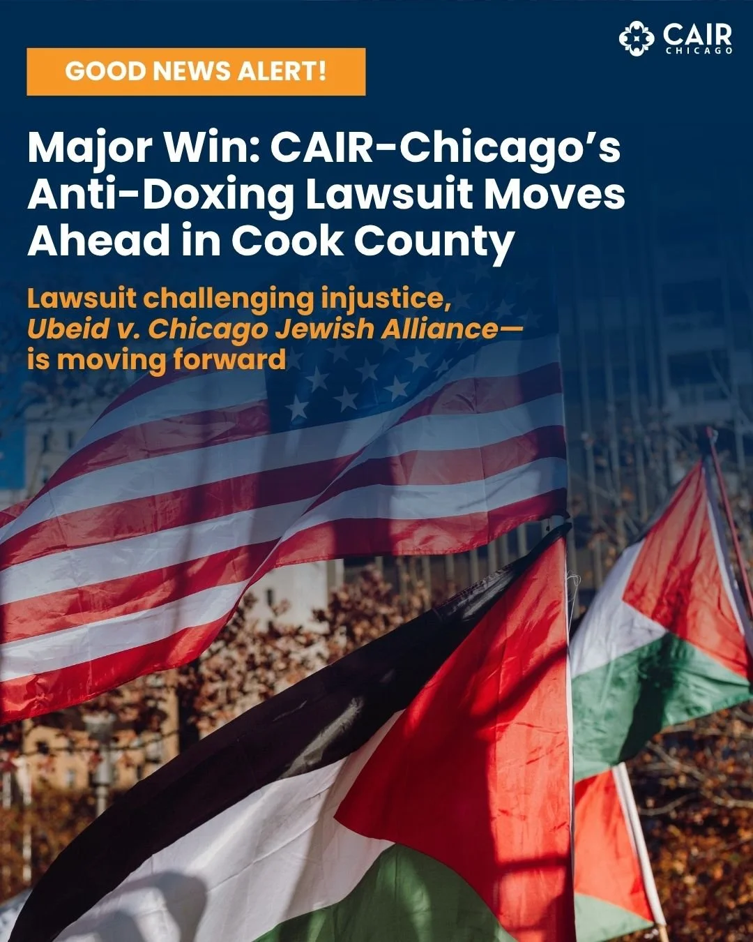 Major Win! CAIR-Chicago's Anti-Doxing Lawsuit Moves Ahead in Cook County