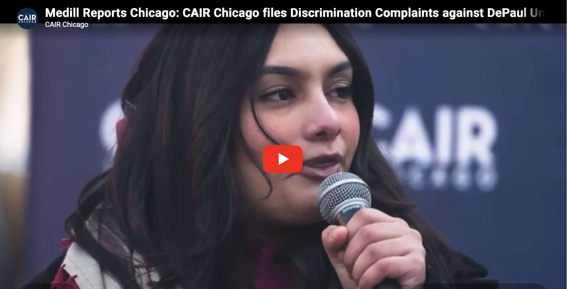 Medill Reports Chicago: CAIR Chicago files Discrimination Complaints against DePaul University
