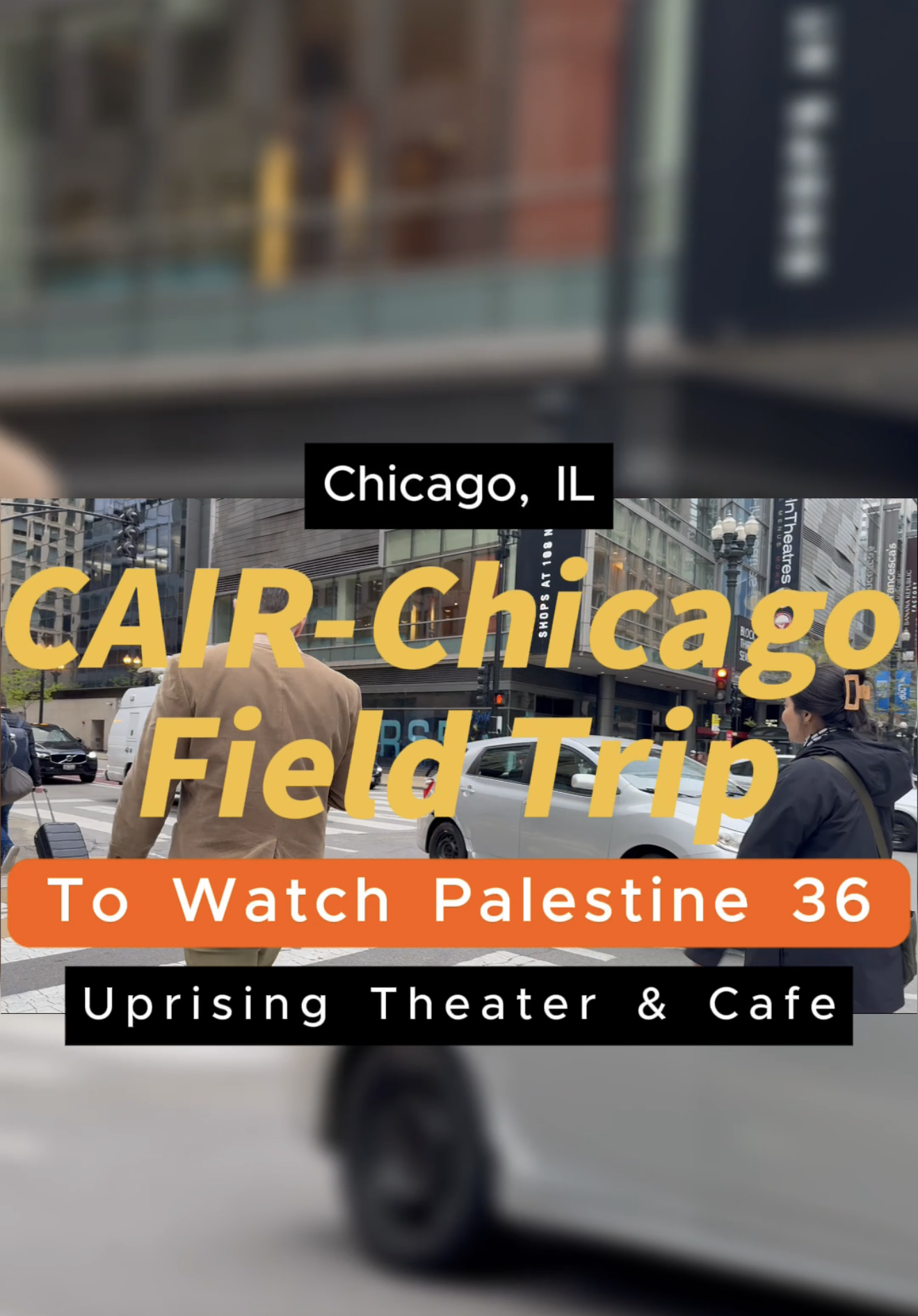 CAIR-Chicago Team Visits Uprising Theater &amp; Cafe to See Palestine 36