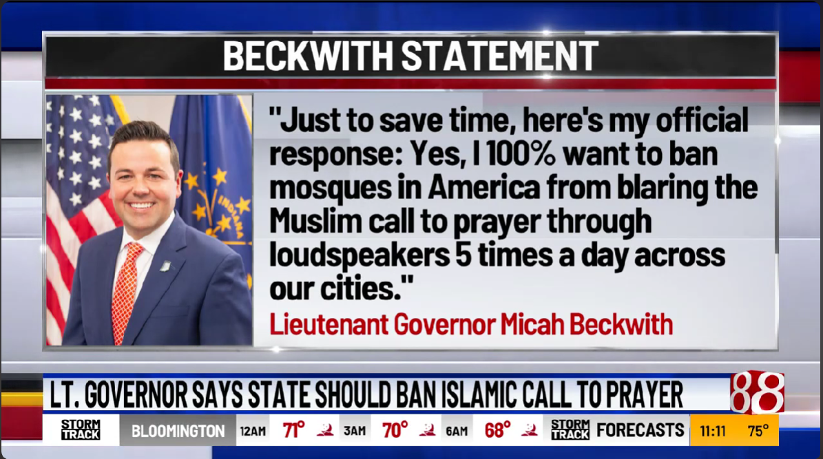Video: CAIR-Chicago, CAIR National Again Condemn Indiana Lt. Gov’s Anti-Muslim Rhetoric