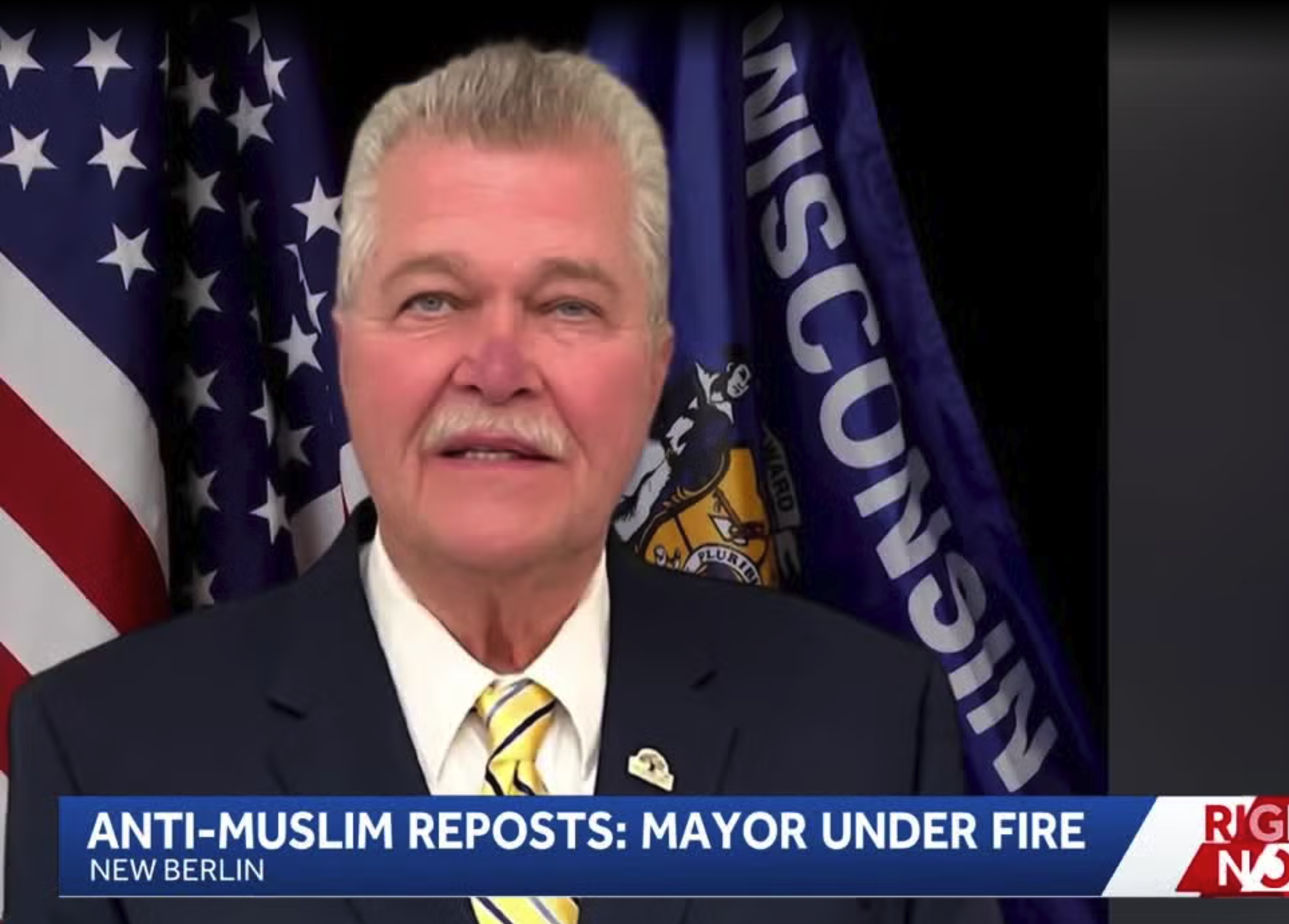 WISN: New Berlin Mayor to Address Criticism for Anti-Muslim Social Media Posts