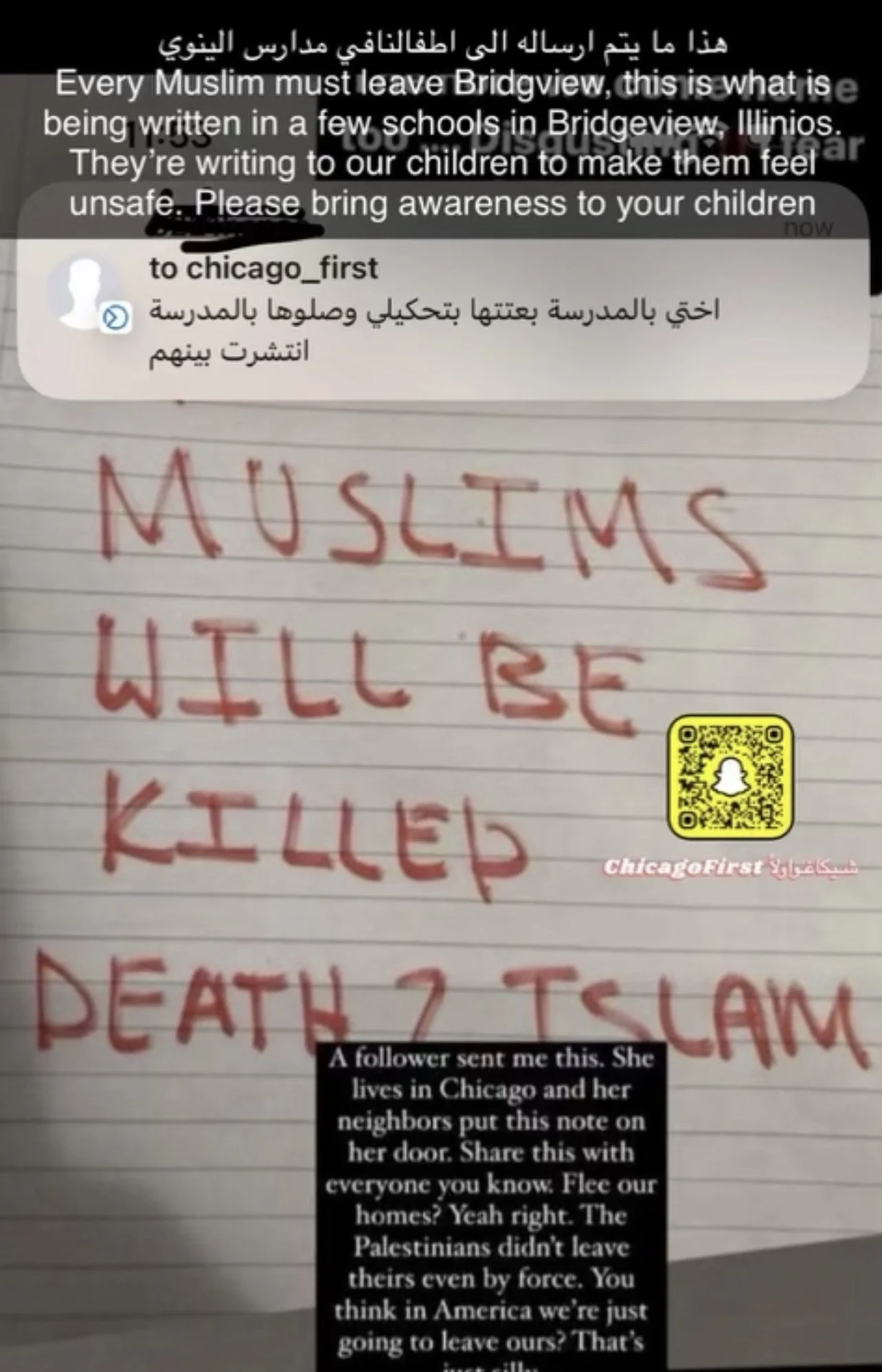 Offensive Messages Council on American-Islamic Relations—Chicago, Illinois