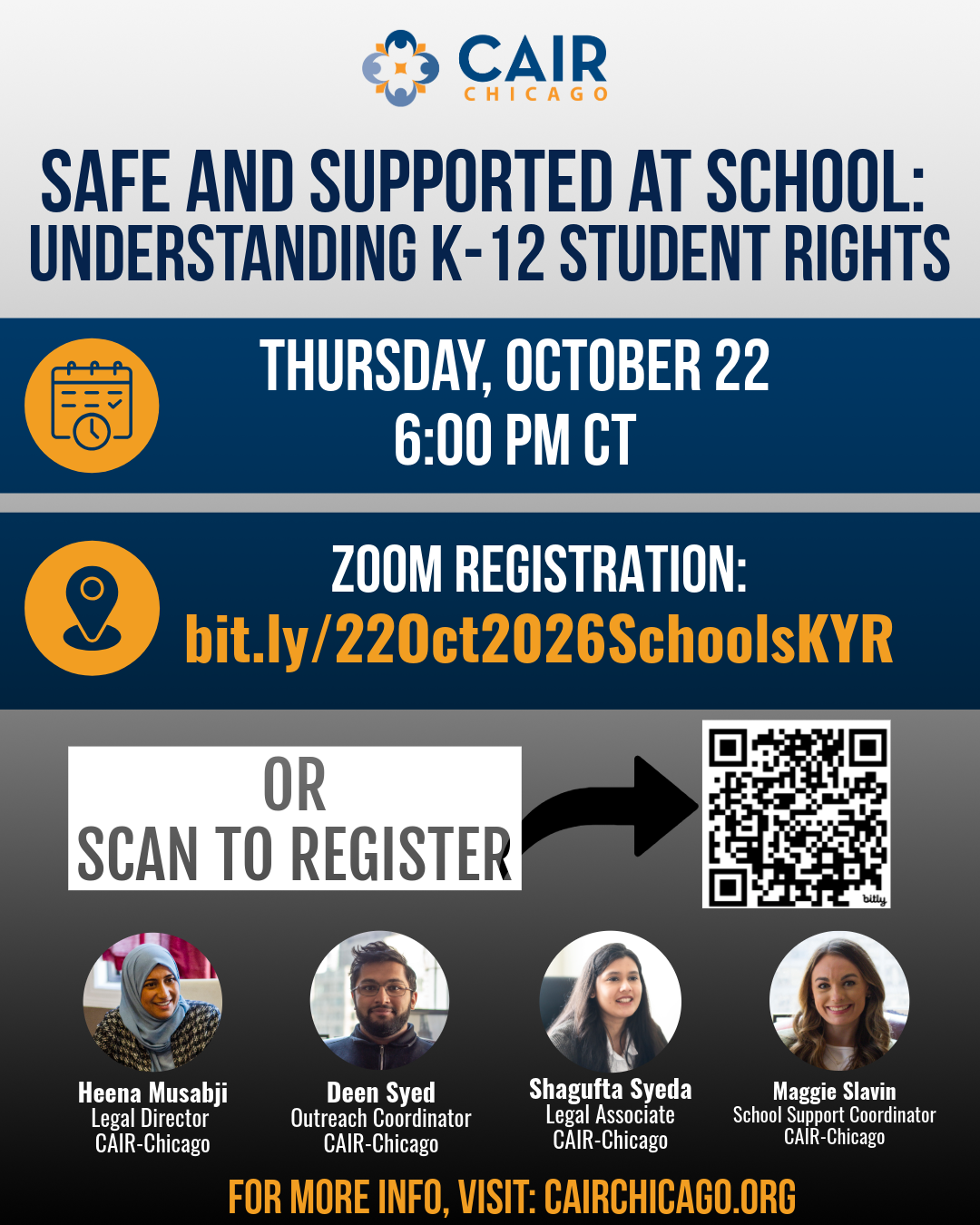 Parents, Teachers, Masjid Leaders—Register for a Webinar on Students’ Rights!