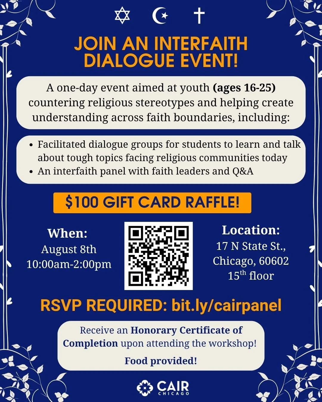 Join an Interfaith Dialogue Event &amp; Enter a Raffle!