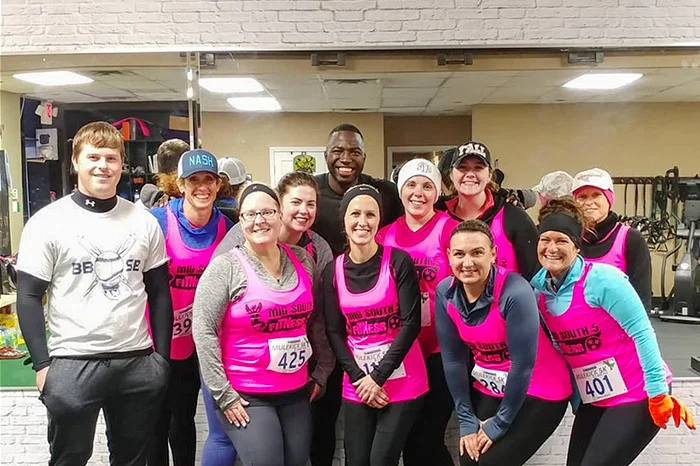 The Midsouth 5 crew after running the Mulekick 5k on Muleday 2018