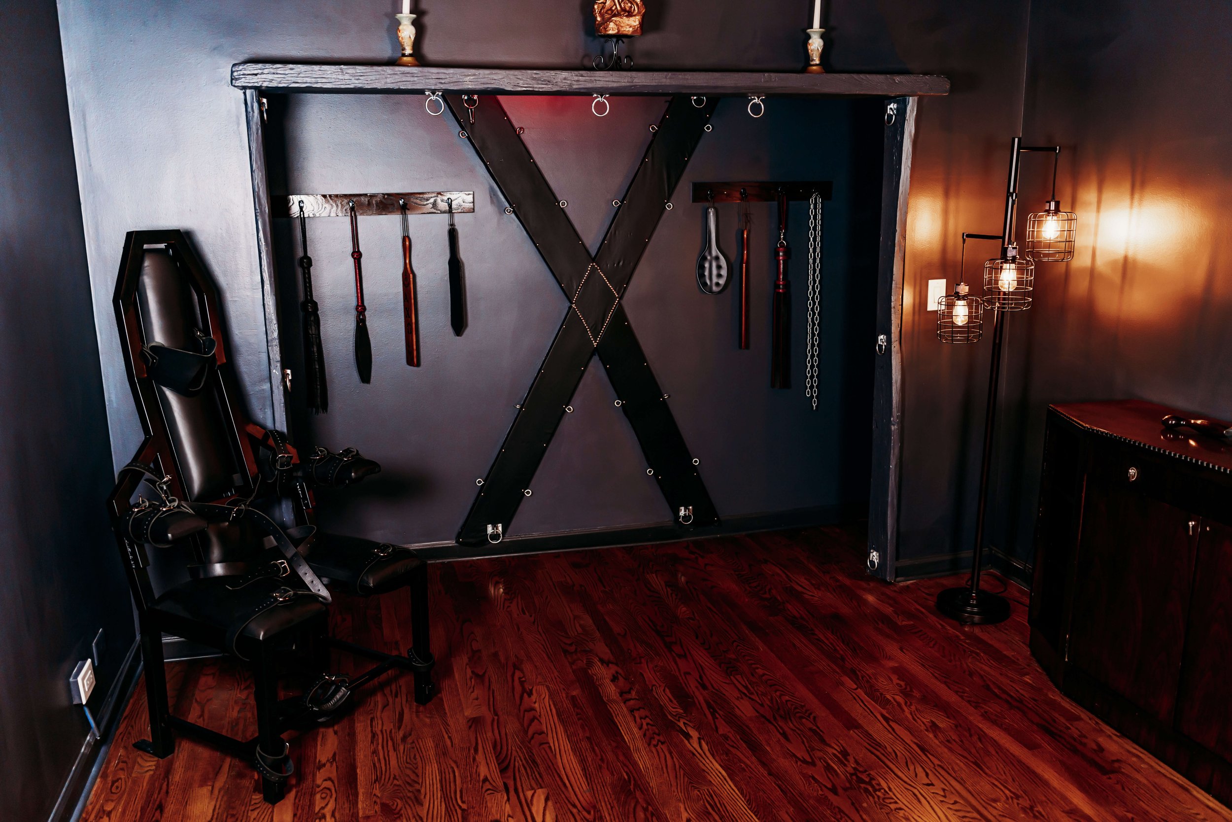St. Andrews Cross and Bondage Chair