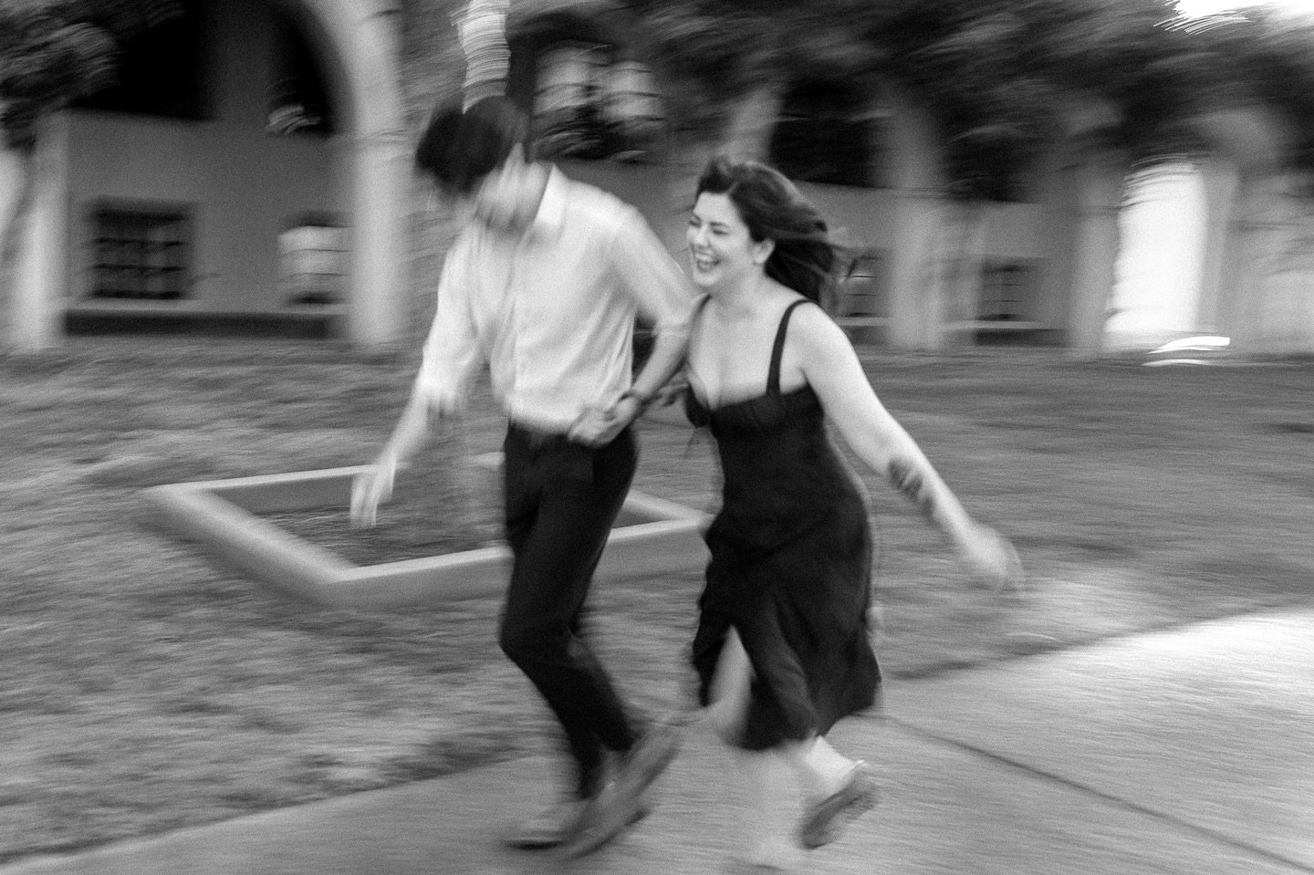 Not every photo has to be still to capture a moment. This shot is one of my favorites, where motion blur isn&rsquo;t a flaw&mdash;it&rsquo;s a way to bring the energy and emotion of the moment to life.

In this black-and-white image, the couple was r