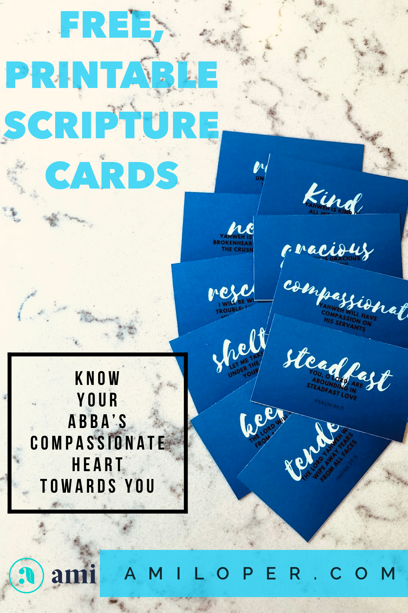 Abba's Compassion Scripture Cards
