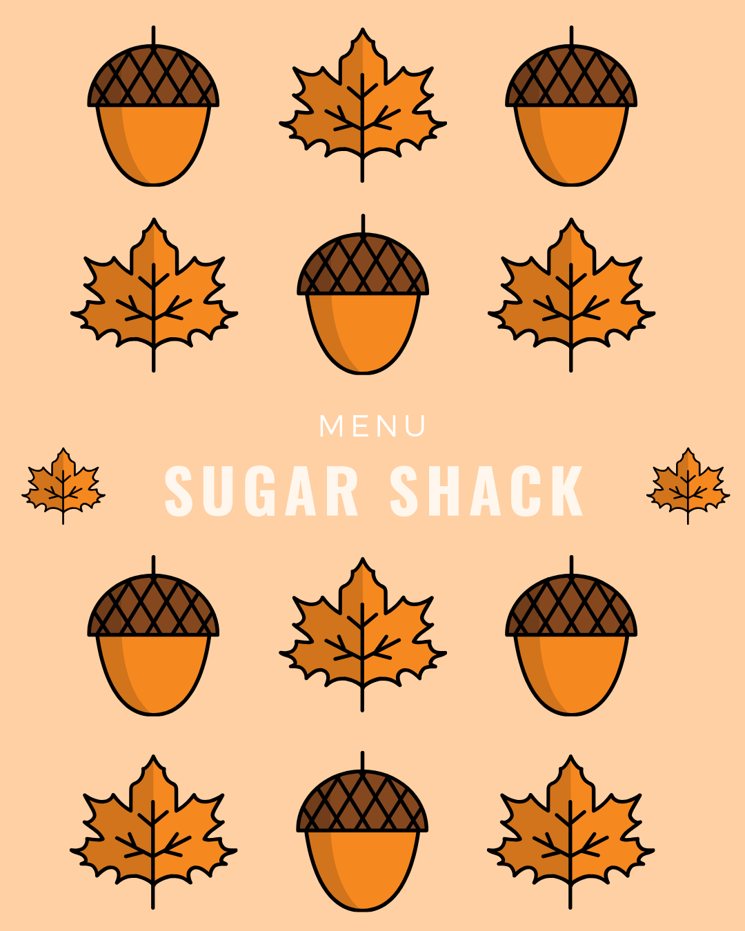 Sugar Shack Menu