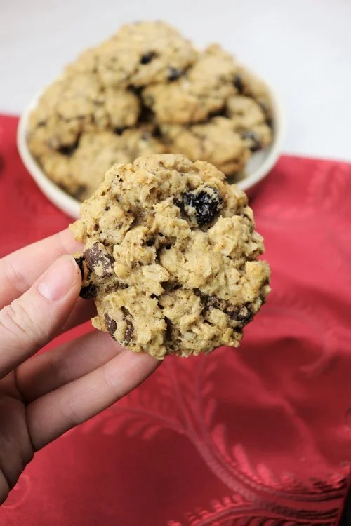 Oatmeal, Chocolate &amp; Cranberry Cookies