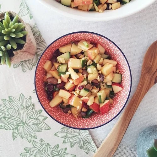 Bean, Apple and Cranberry Salad