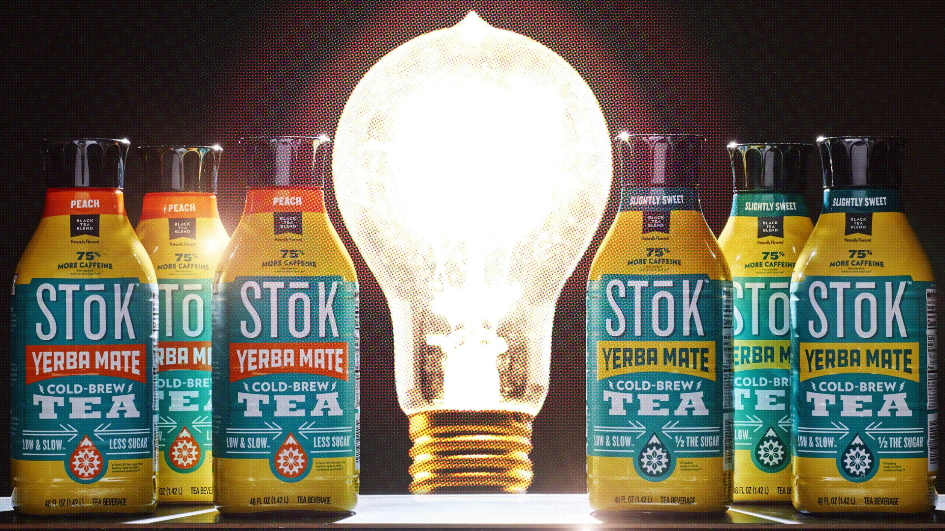 Still pulled from stop motion animation, SToK Light Bulb / Danone / Created by Dennis Lane