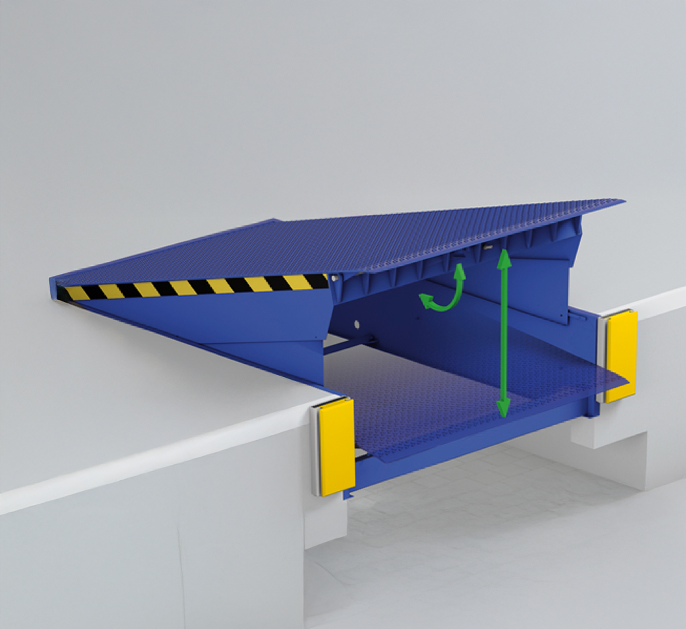Rampa hidráulica L320e - Eficiencia y seguridad para los muelles de carga industriales