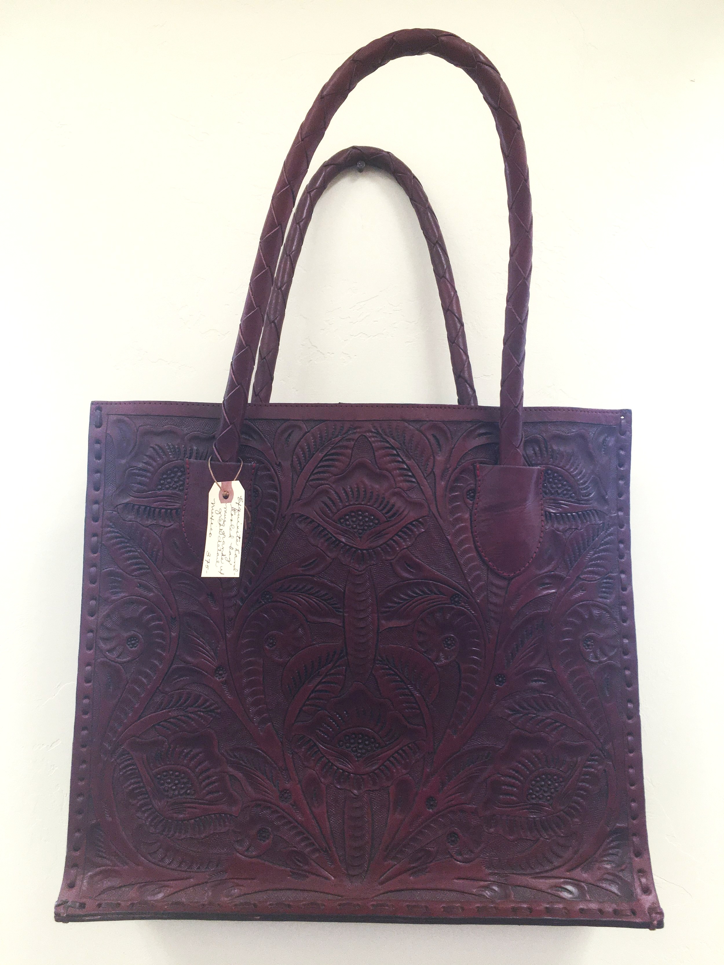hand tooled leather bolsa