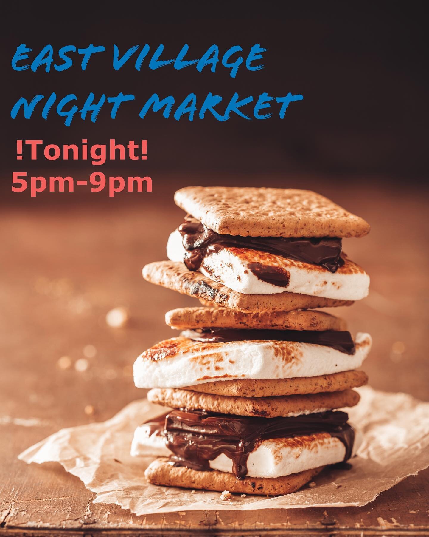Come see us, San Diego!!
We will be at the @eastvillagesd Night Market this evening from 5pm-9pm, serving fresh made-to-order s&rsquo;mores!
.
.
.
.
#organic #glutenfree #plantbased #sandiego #eastvillage #eastvillagesd #nightmarket #california #soca