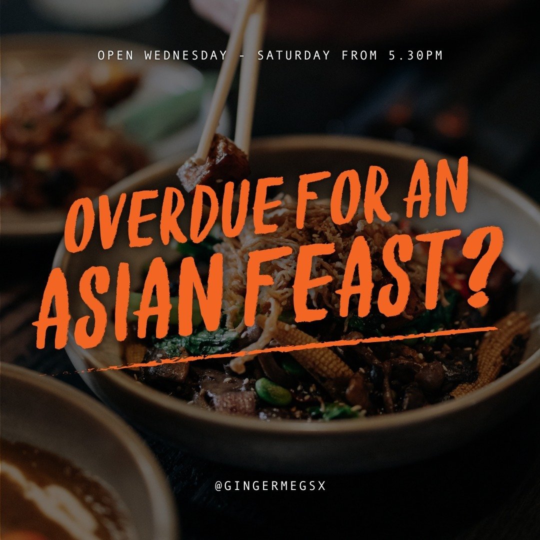 Ready to embark on a flavour adventure? Our FEED ME banquet menu will take you on a journey through the best of Asian fusion cuisine. Book your table now! 🥢🥟🍚#gingermegsx