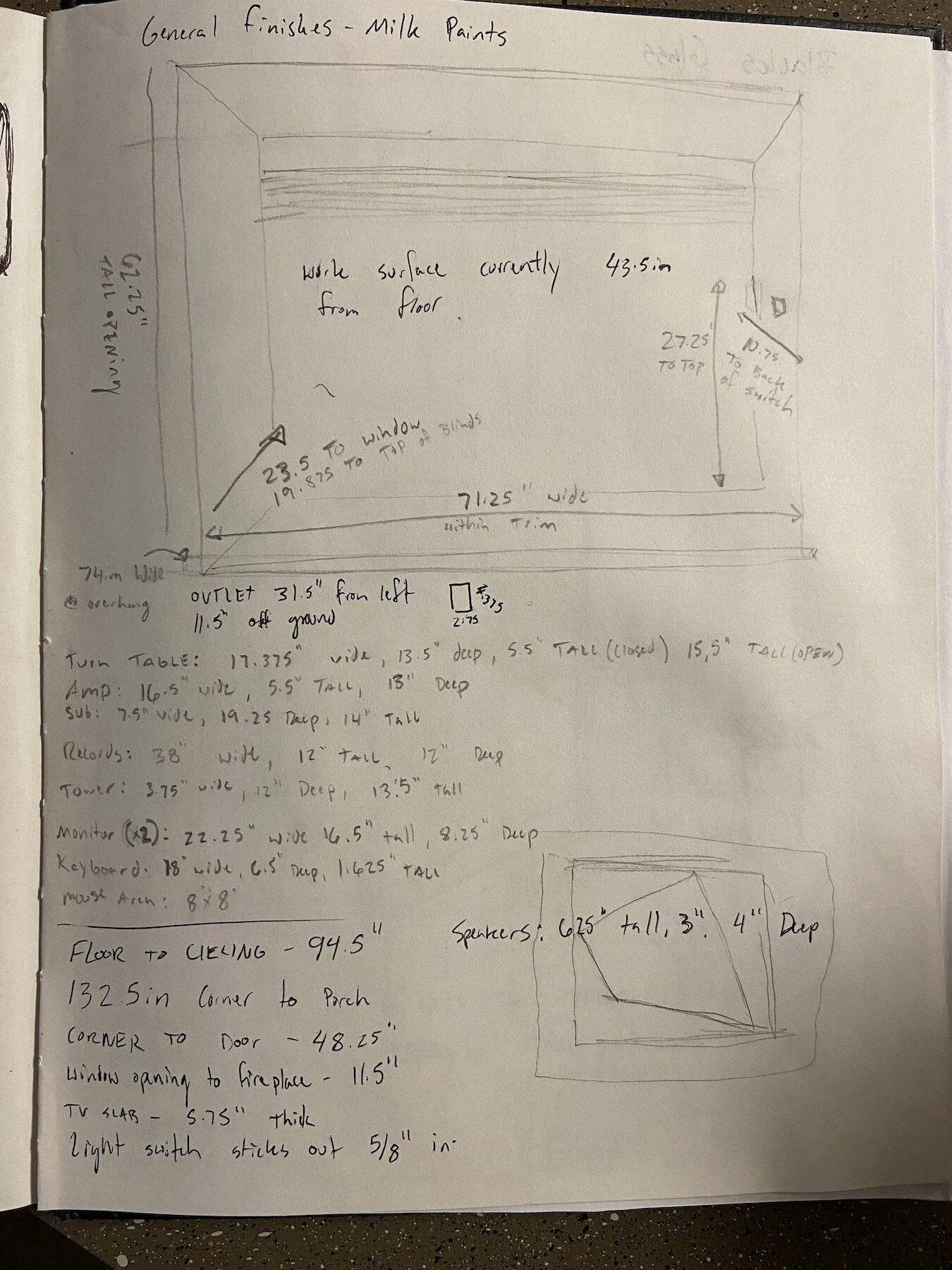 Preliminary Measurements