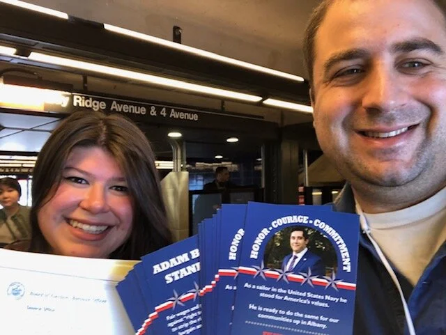 Baumel subway flyering.JPG