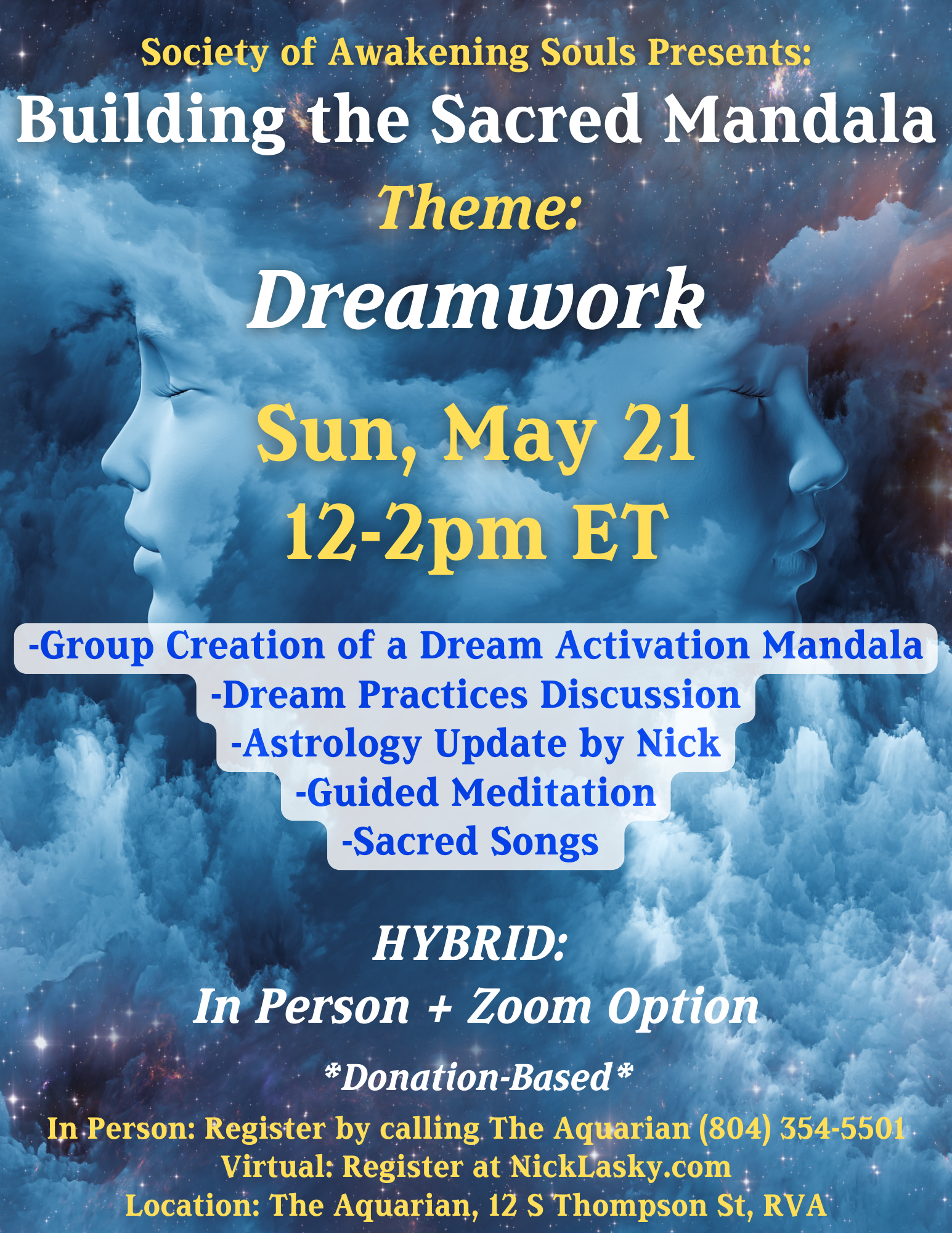 Building A Sacred Mandala: Dreamwork