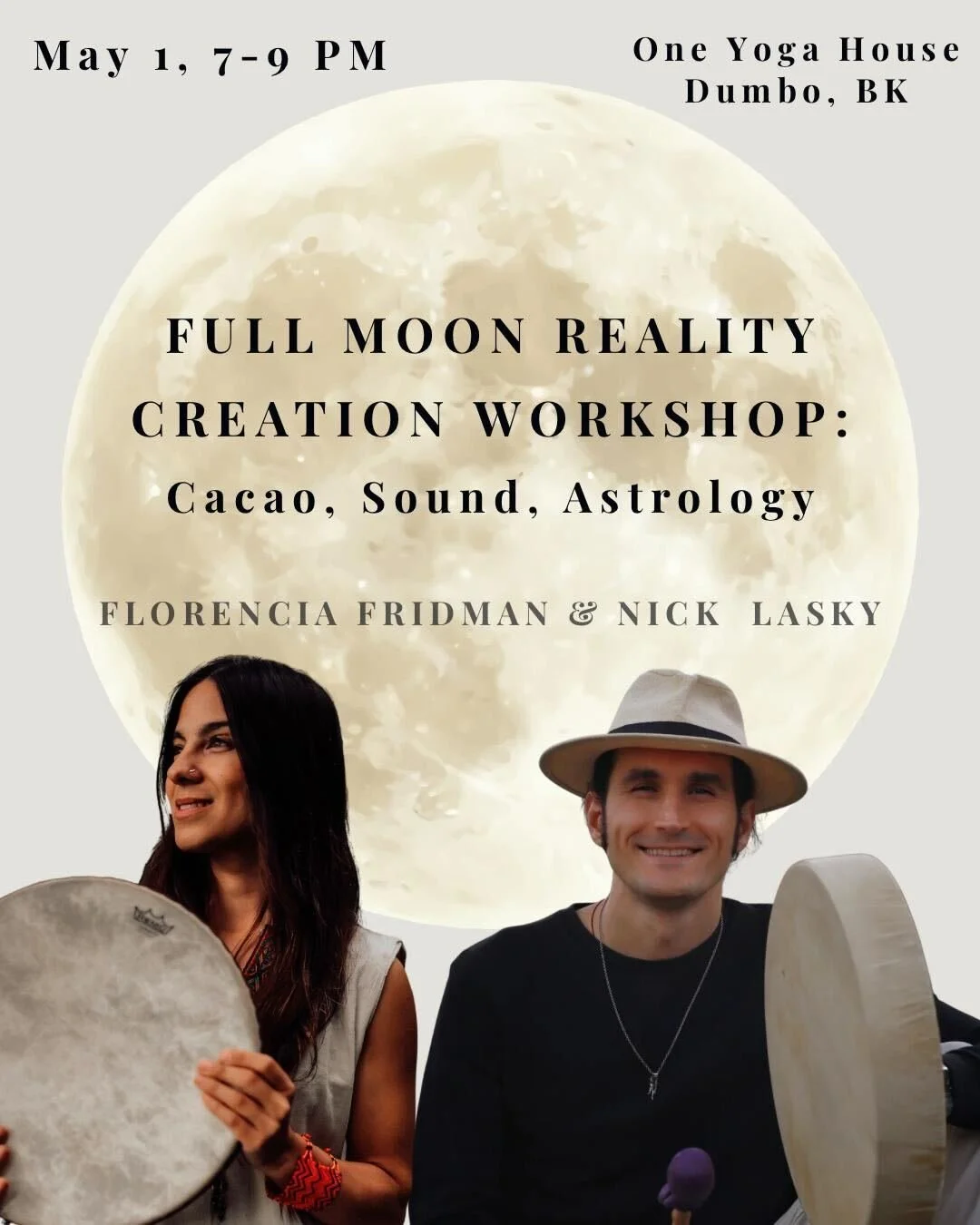Full Moon Reality Creation Workshop: Cacao, Sound, and Astrology