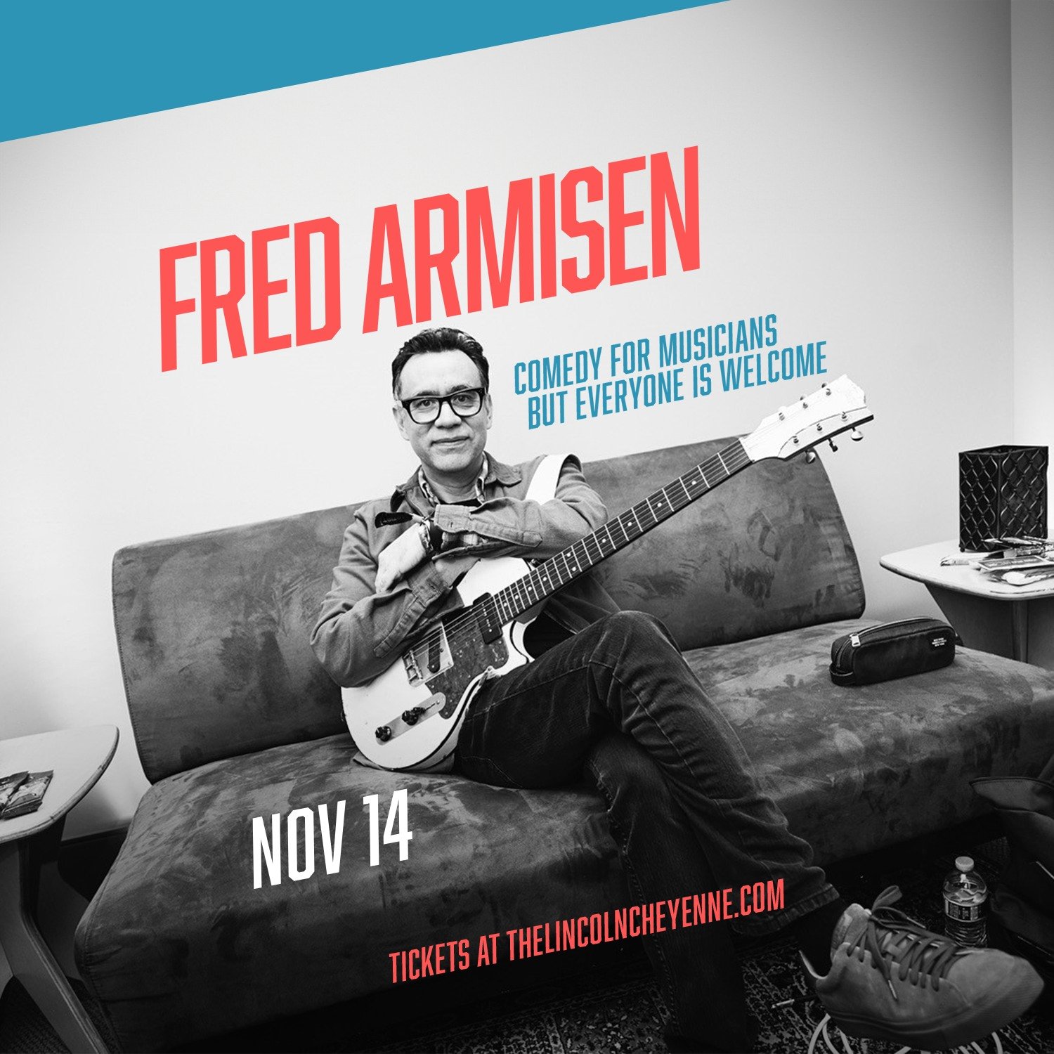 Tomorrow night Fred Armisen hits our stage at 7pm! Please come as early as possible to be sure you are in your seat for the show start as there is no opening act! 
Don't have a ticket yet? We just released a handful of seats on the floor at table 37,