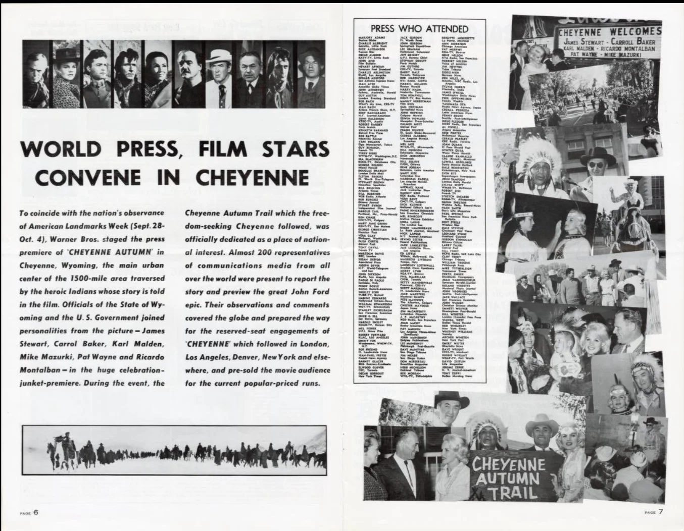 This week's Throwback Thursday features a little more from last week's post with a peek inside Boxoffice Magazine and their coverage of the big premiere of Cheyenne Autumn!