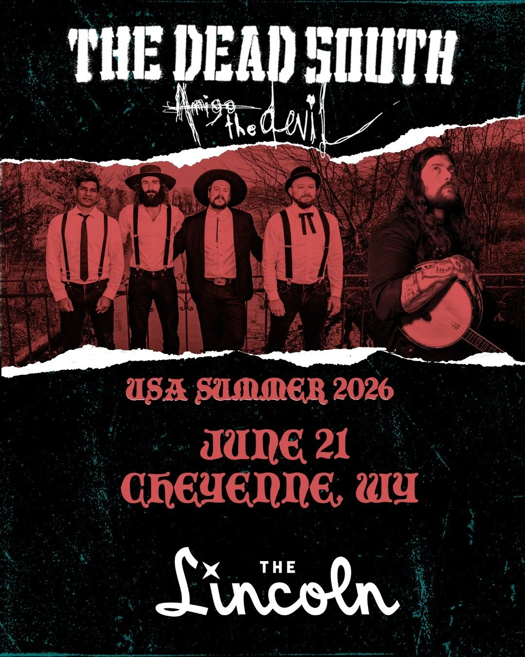 NEW SHOW ANNOUNCEMENT! The Dead South is the only band to have sold out our venue twice before, so this stop on June 21 with Amigo the Devil is sure to be a three-peat! Tickets on sale Friday @ 9am, local presale is Thursday for our email list! Not o