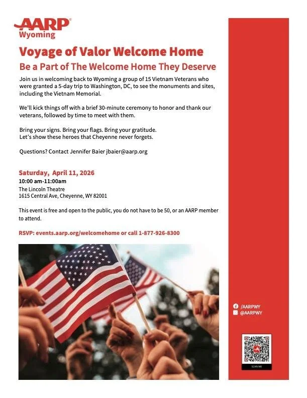 Please join us in welcoming home these veterans on Saturday 4/11 at 10am here at The Lincoln!
www.events.aarp.org/welcomehome